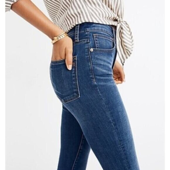 Madewell Curvy High-Rise Skinny Jeans in Hayes Wash Size 24 - Picture 2 of 14